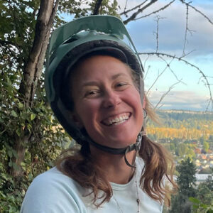 kaitlyn barnhill on a bike tour