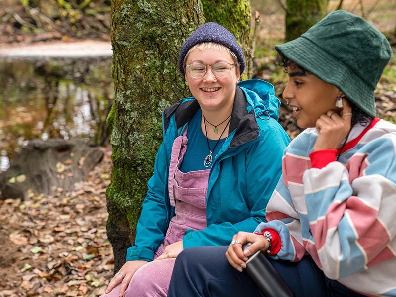 teenage girls practicing french with one another