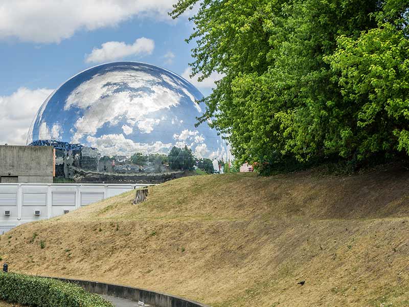 La Geode in Parc de La Villette in Paris, France