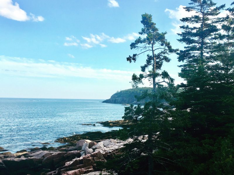 the coast of Maine
